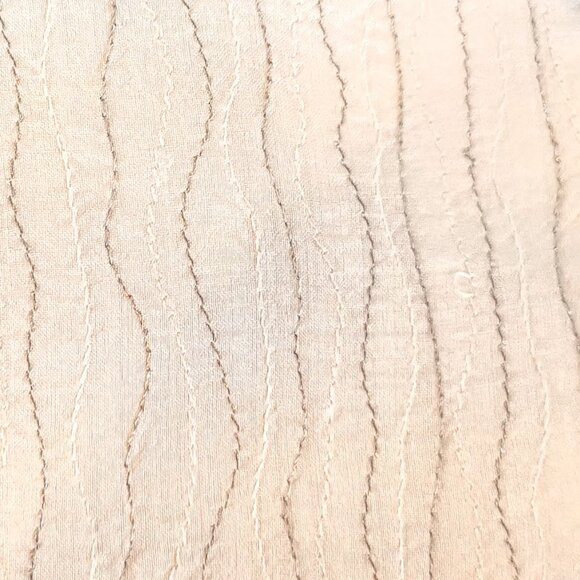 Eileen Fisher Ivory Silk Metallic Thread Jacket - Picture 3 of 7